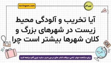 آیا تخریب و آلودگی محیط زیست در شهرهای بزرگ و کلان شهرها بیشتر است چرا جغرافیا دوازدهم