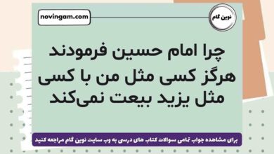 چرا امام حسین فرمودند هرگز کسی مثل من با کسی مثل یزید بیعت نمی‌کند هدیه ششم