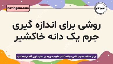 روشی برای اندازه گیری جرم یک دانه خاکشیر